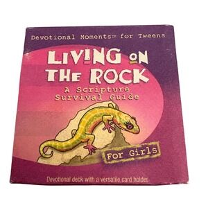 Living‎ on the Rock Devotional Moments for Tweens Girls Scripture Survival Guide
